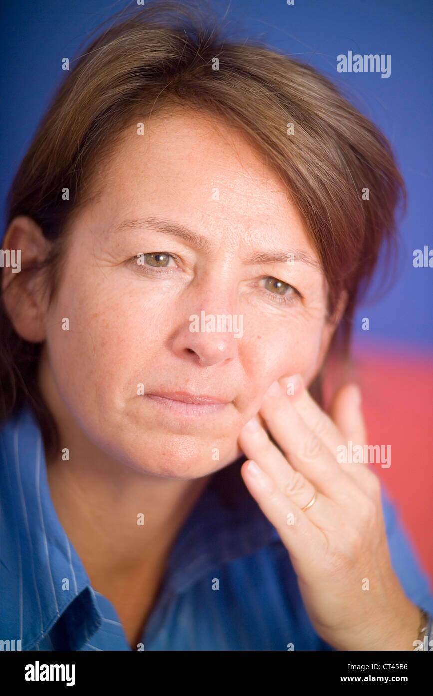 PAINFUL TOOTH IN A WOMAN Stock Photo