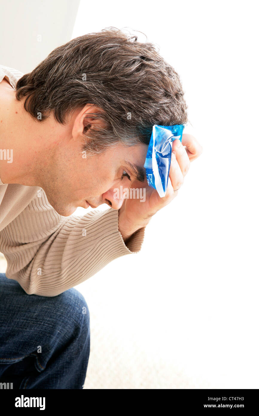 COLD THERAPY MAN Stock Photo Alamy
