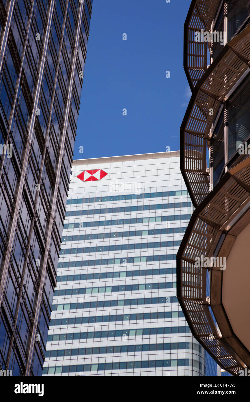 HSBC Building at 8 Canada Square, Canary Wharf, London, England Stock Photo