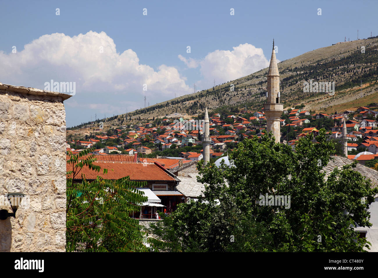Mosques in Mostar, Bosnia & Herzegovina. Stock Photo