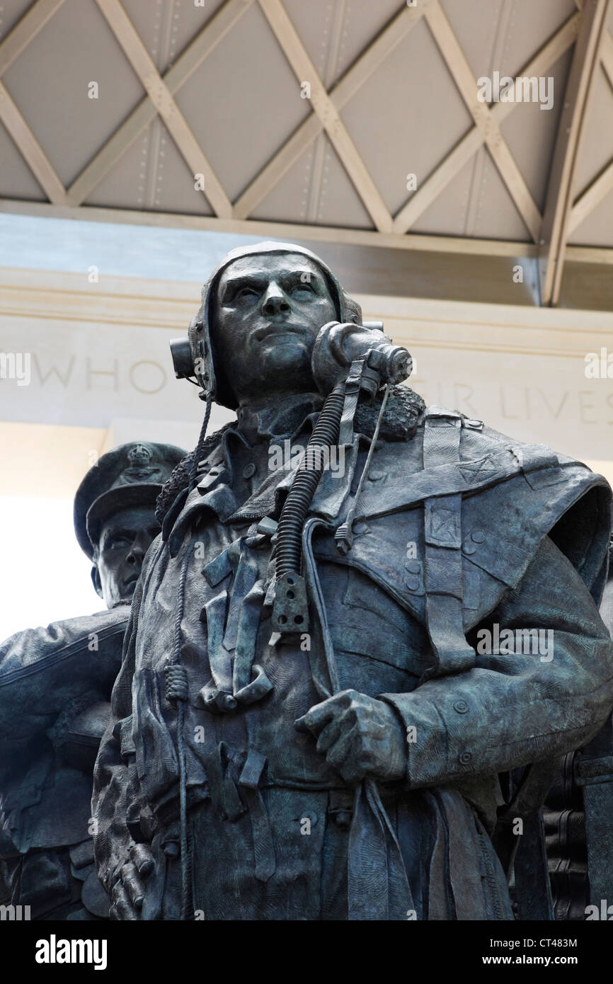 Detail from the Bomber Command Memorial, Green Park, London. Stock Photo
