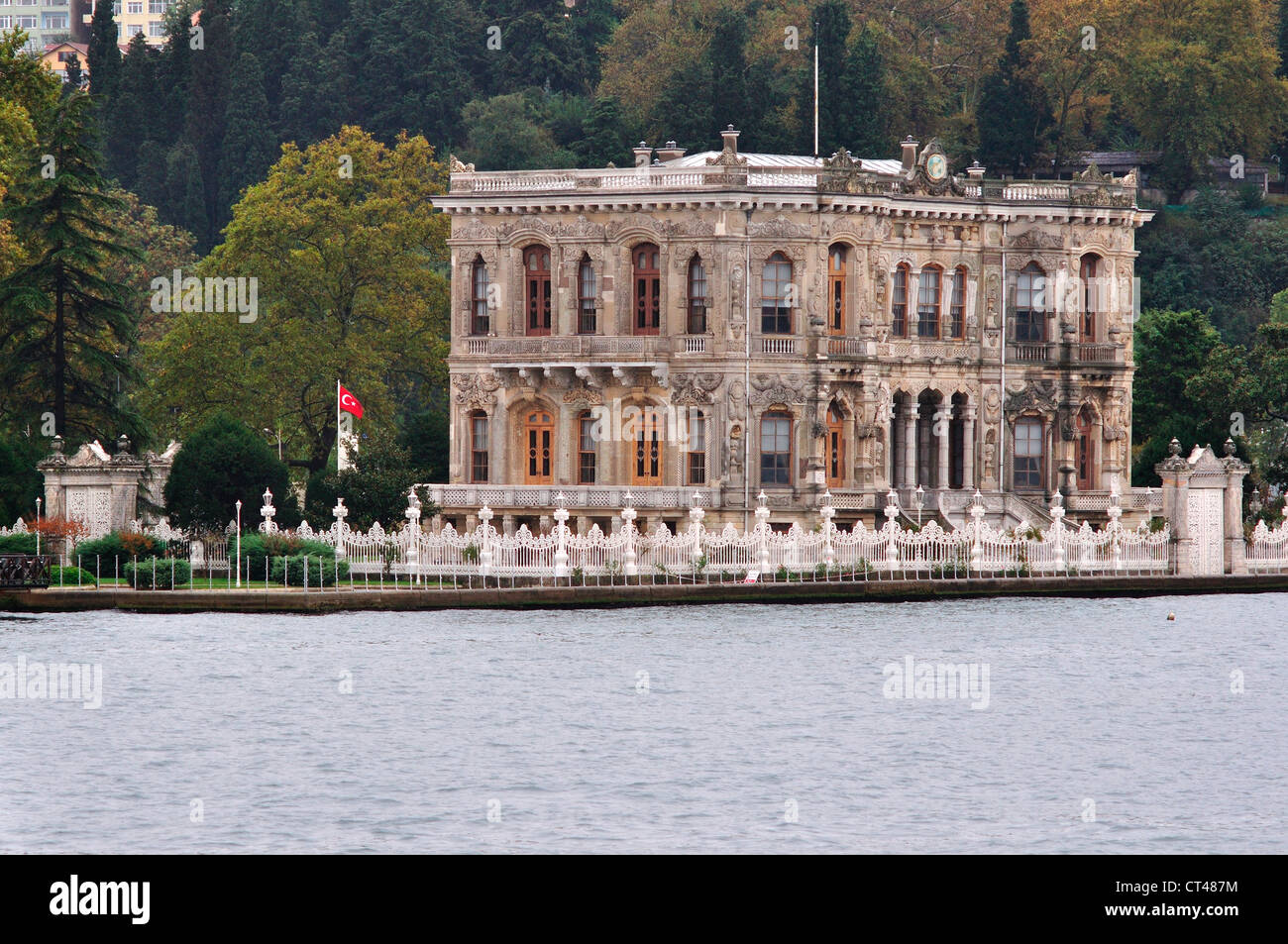 Turkey, Istanbul, Kucuksu Palace on the Asian Shore of the Bosphorus Stock Photo