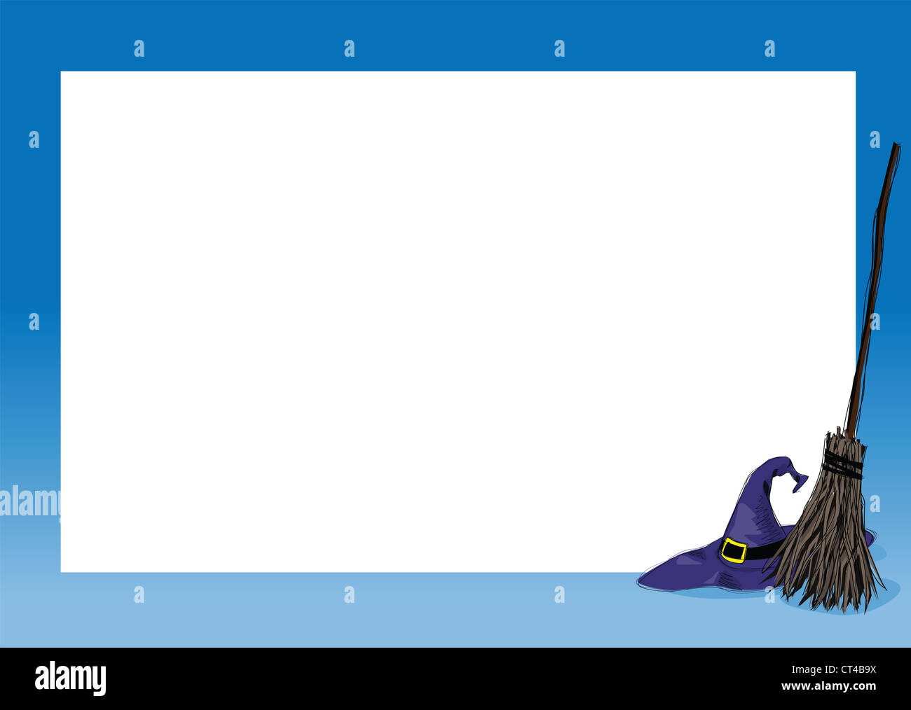 halloween background frame with white space for message Stock Photo - Alamy
