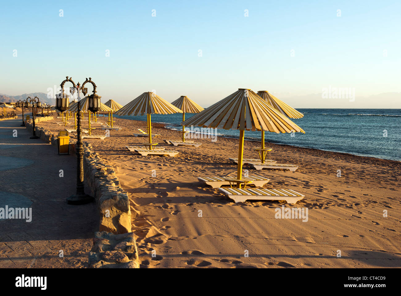 Beach umbrella Dahab, Sinai Peninsula, Egypt Stock Photo Alamy
