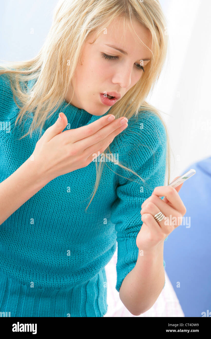 FEVER IN AN ADOLESCENT Stock Photo - Alamy