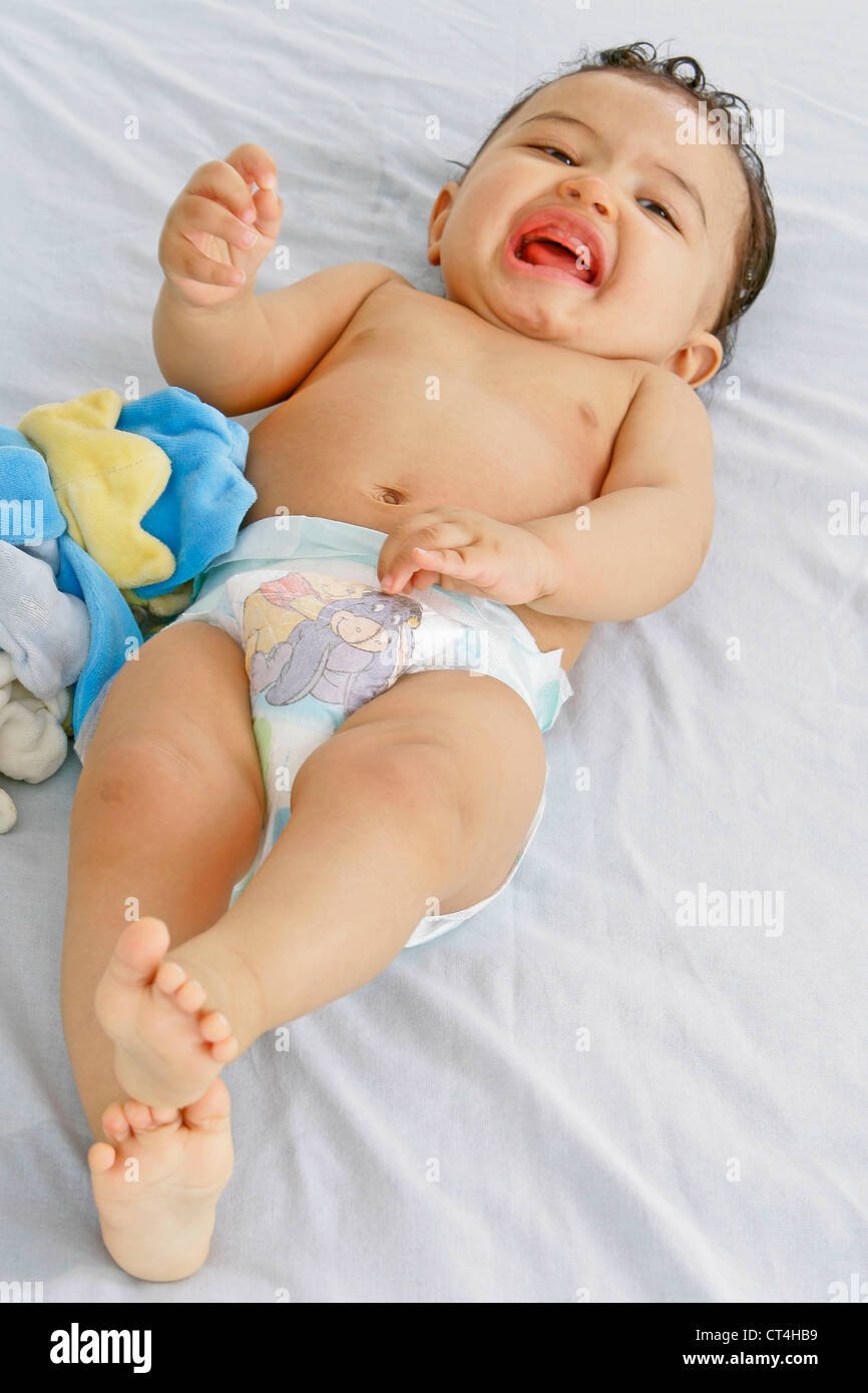 Diaper baby crying hires stock photography and images Alamy
