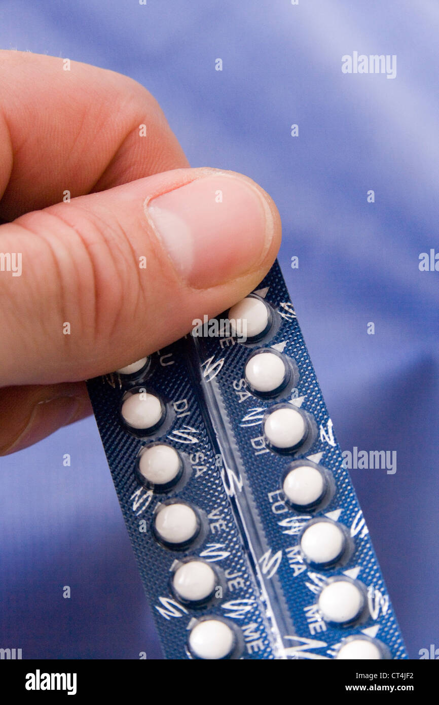 ORAL CONTRACEPTIVE FOR MEN Stock Photo