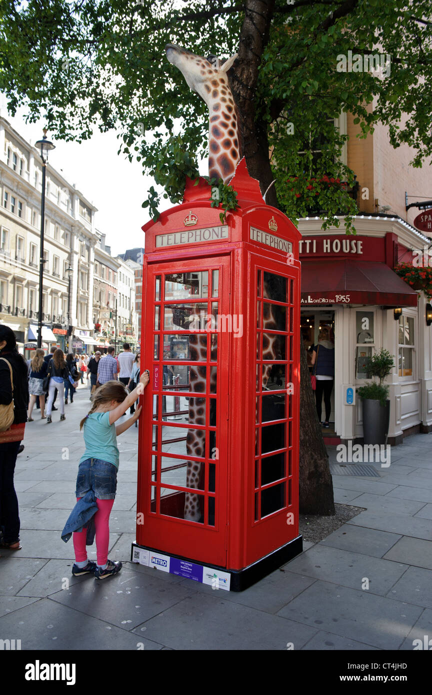 BT Artbox, 'Standing Tall' by Benjamin Shine, London, England, UK Stock