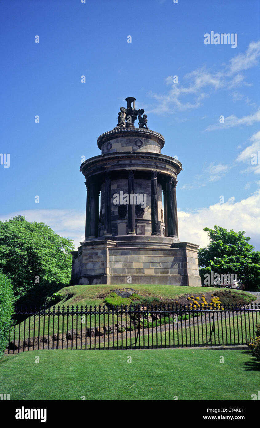 Burns Monument, Edinburgh, Scotland built in 1830/1 by Thomas Hamilton