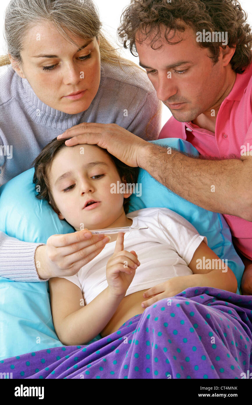 FEVER IN A CHILD Stock Photo Alamy