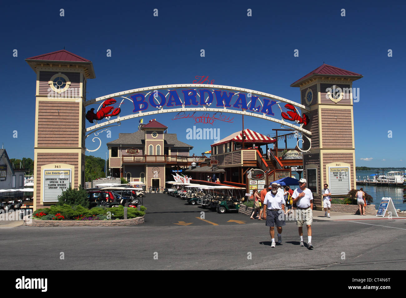 The Boardwalk. PutInBay, South Bass Island, Ohio, USA Stock Photo Alamy