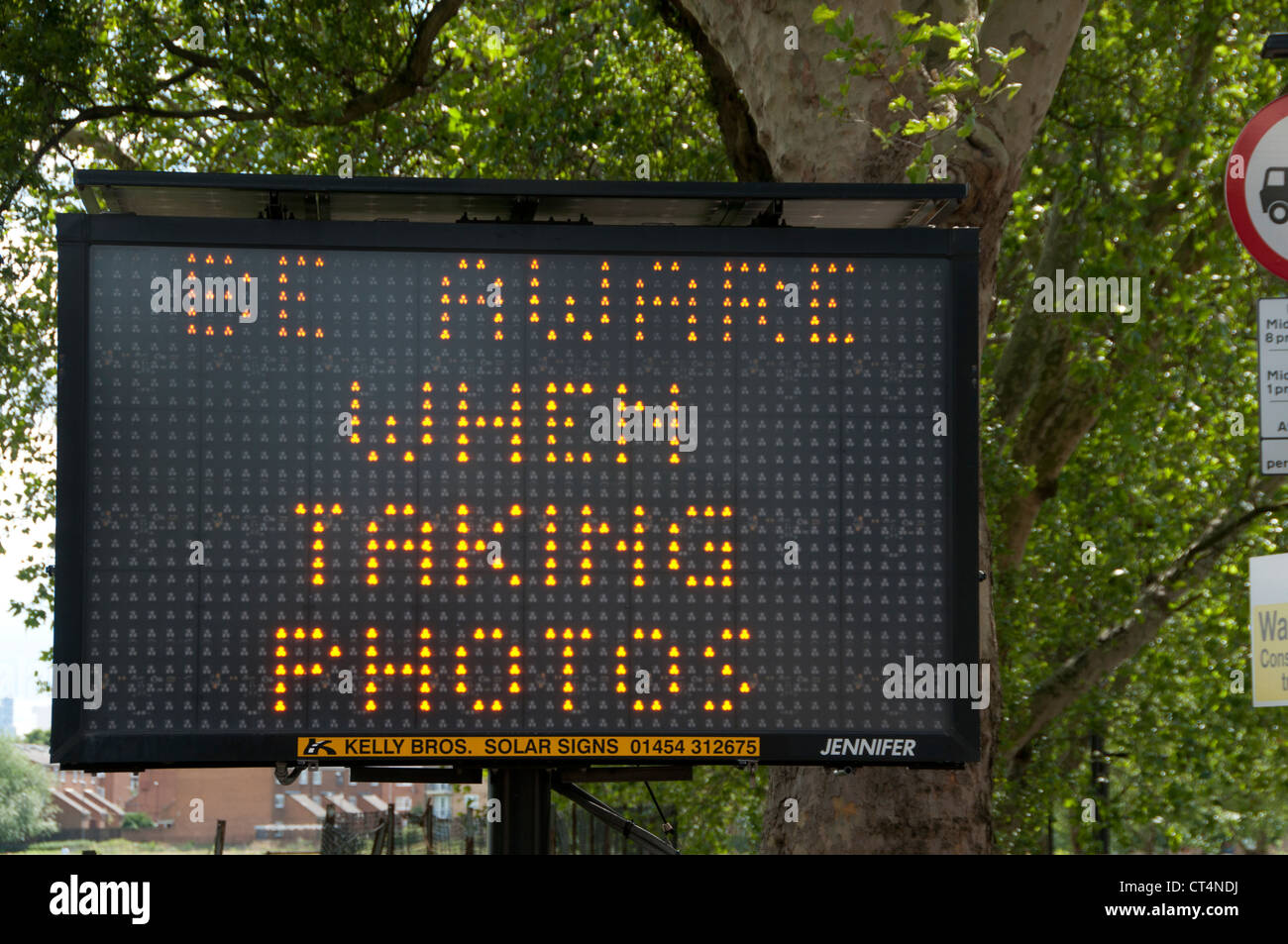 Police aware sign hi-res stock photography and images - Alamy