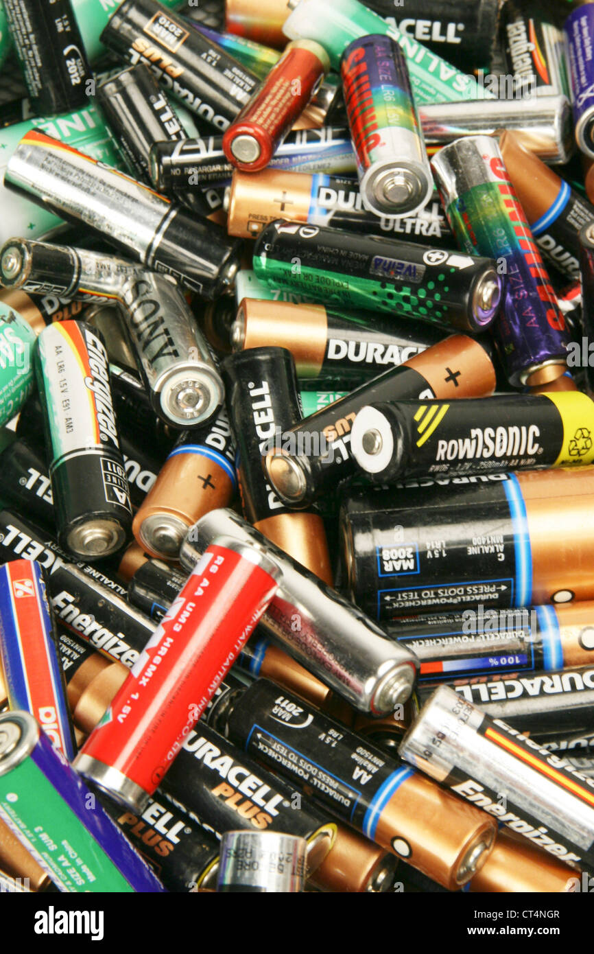 RECYCLING BATTERY Stock Photo Alamy