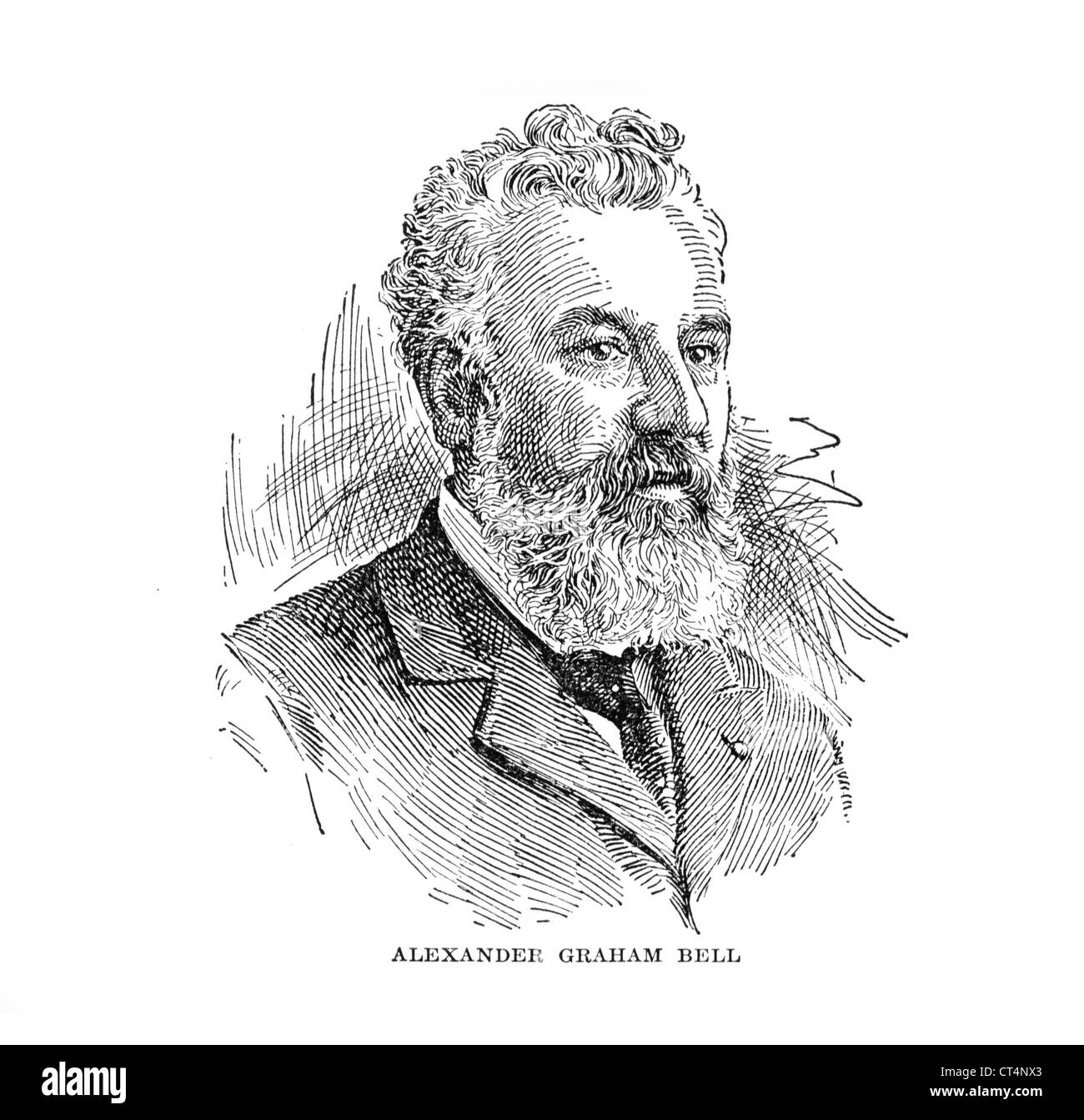 Alexander Graham Bell, March 3, 1847 – August 2, 1922, scientist, inventor. Stock Photo