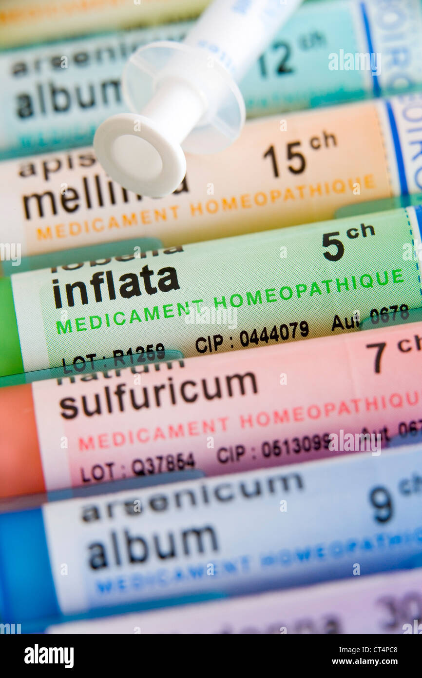 HOMEOPATHY Stock Photo