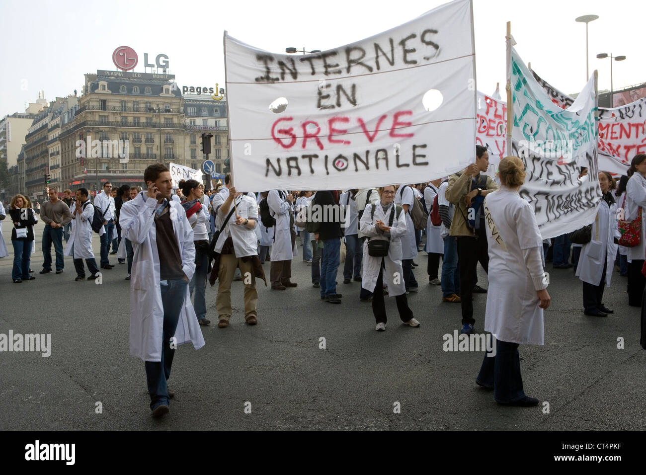 DOCTOR ON STRIKE Stock Photo Alamy