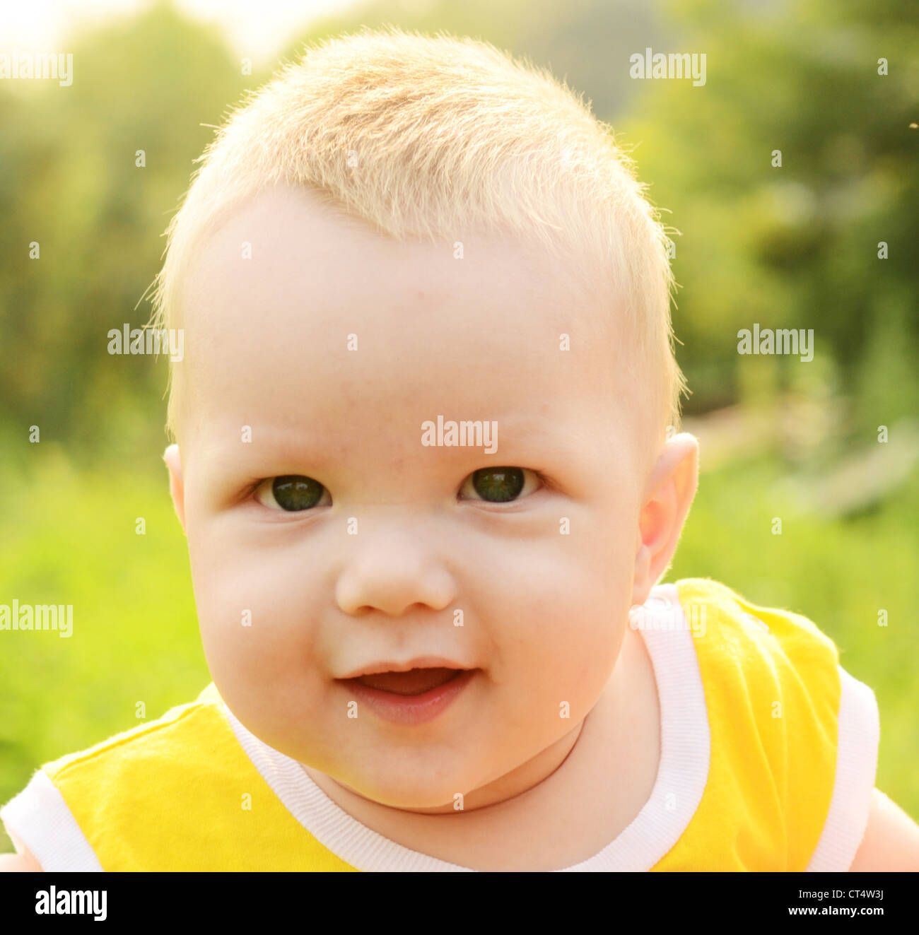 little cute baby outdoor Stock Photo - Alamy