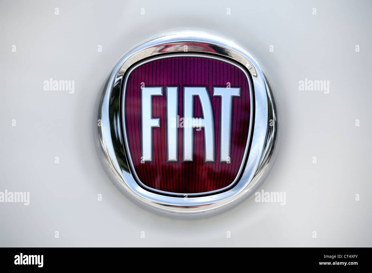fiat car logo close up Stock Photo