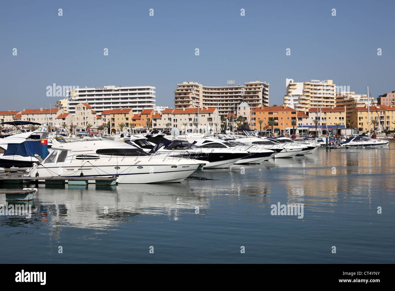 Marina de Vilamoura, Algarve Portugal Stock Photo
