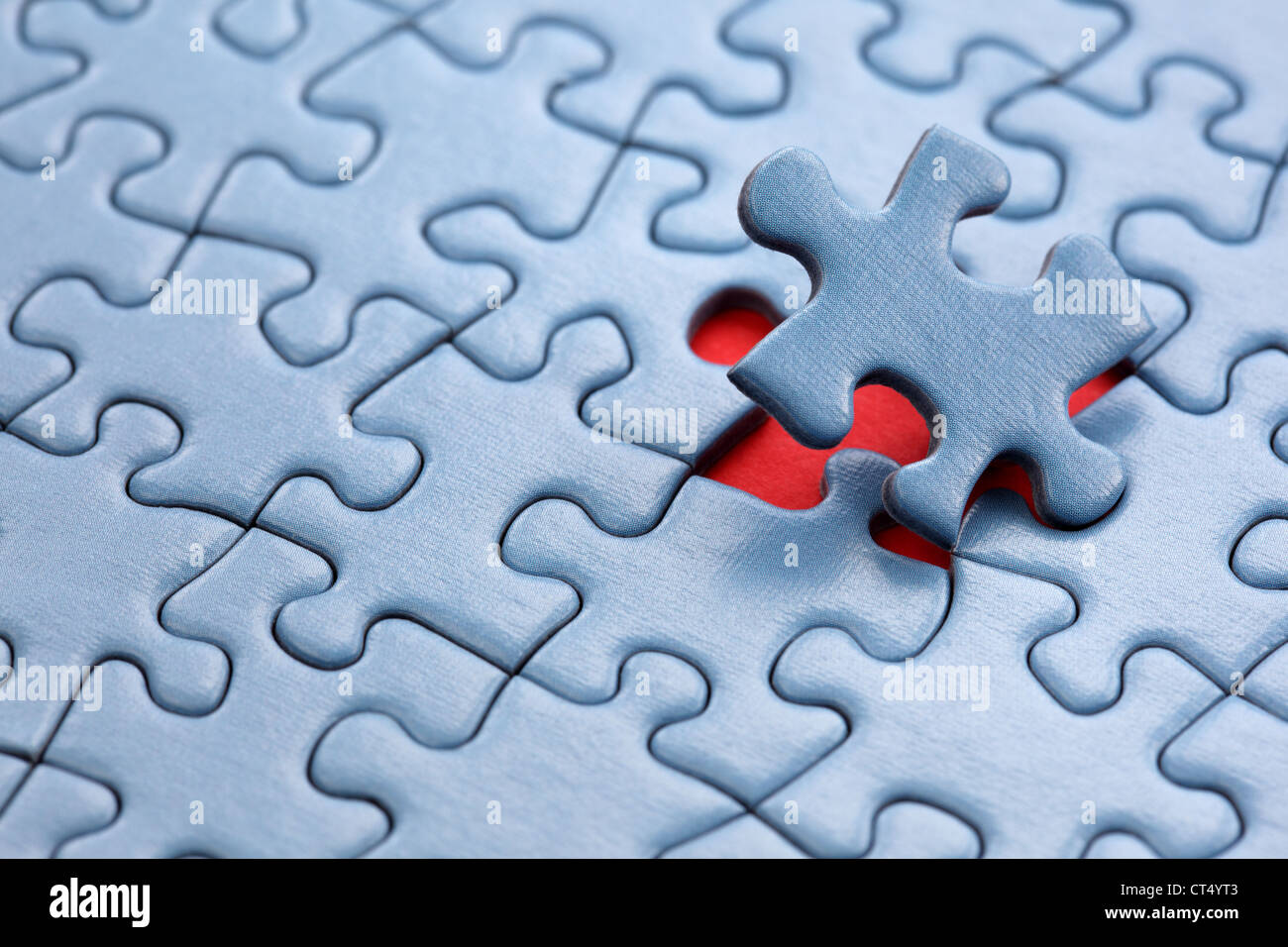 Last piece of the puzzle Stock Photo