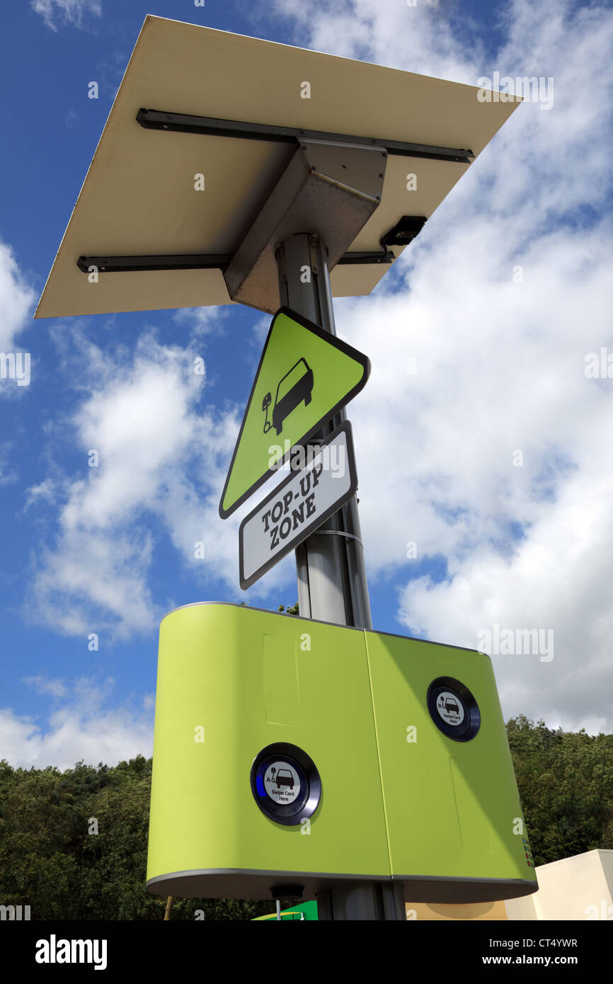 Charging point for electric car Stock Photo
