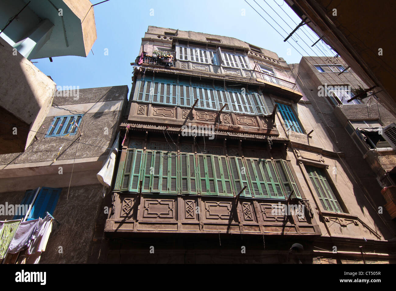 building dating from the Middle Ages in Khan al Khalili in Cairo Stock Photo