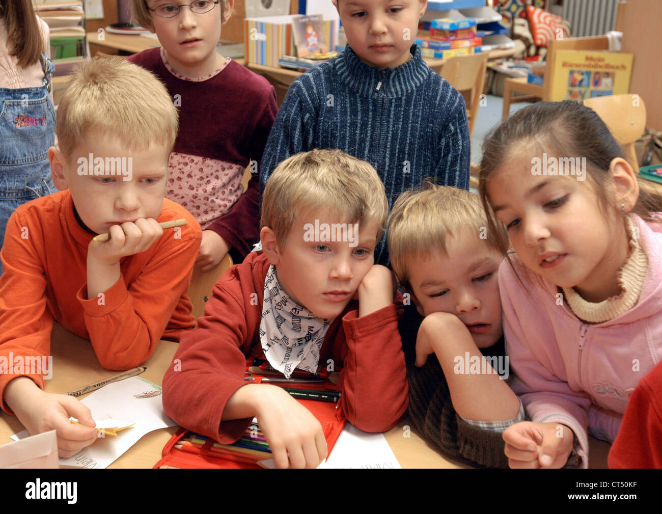 Tuttlingen, lesson in an elementary school Stock Photo Alamy