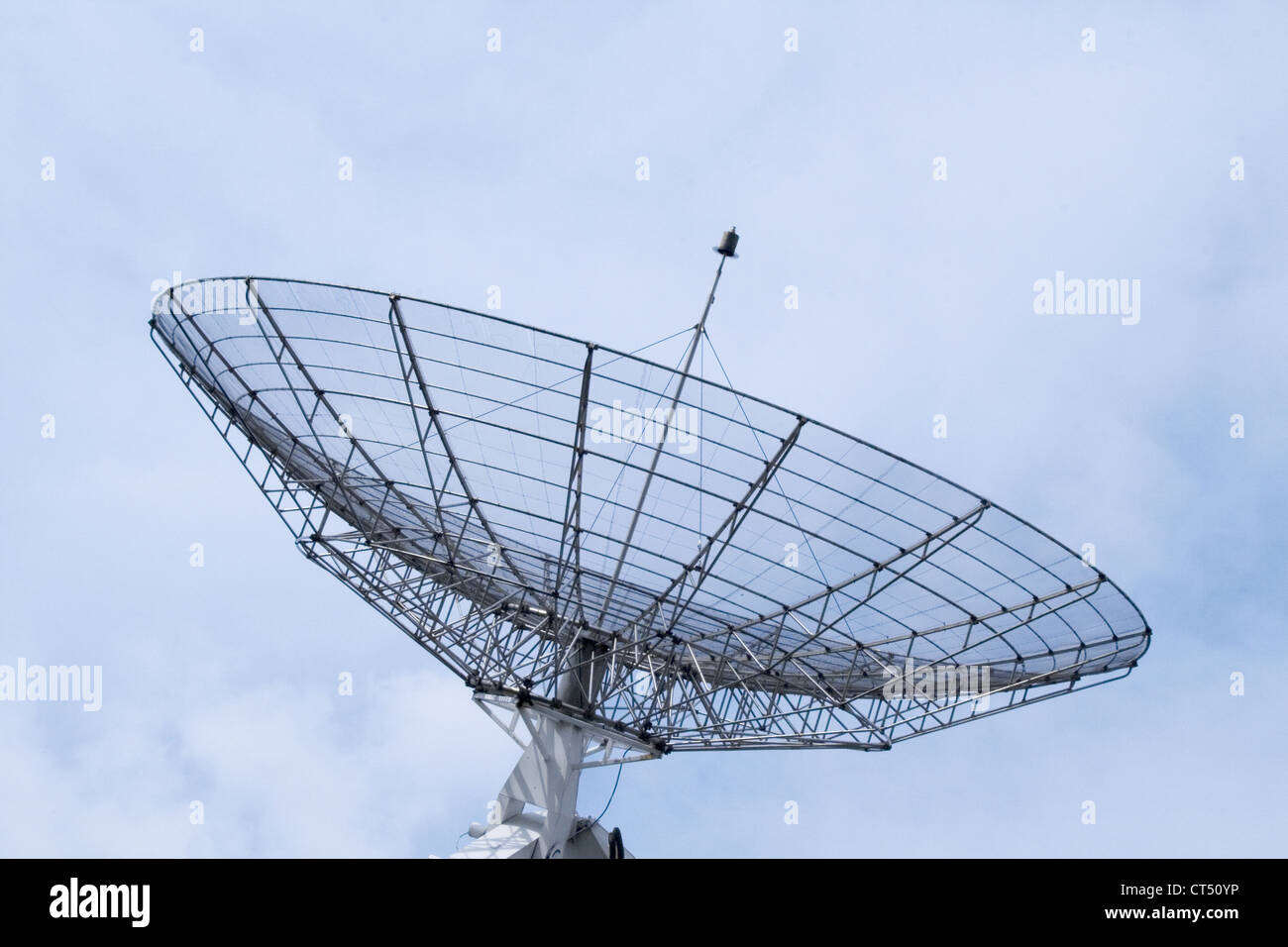 Communication radar on a cloudy sky Stock Photo Alamy