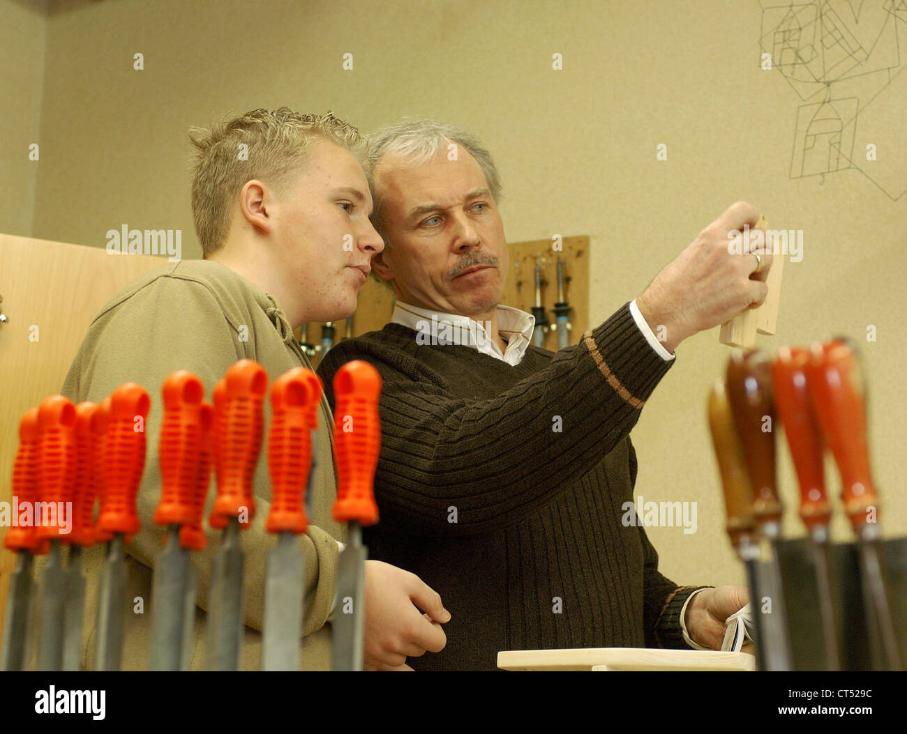 Lesson in a secondary school Stock Photo - Alamy