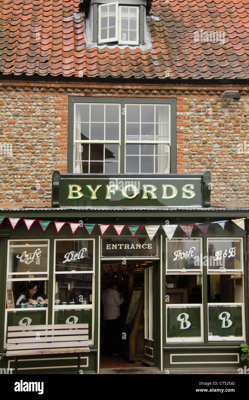 Byfords delicatessen restaurant cafe in Holt Norfolk UK Stock Photo