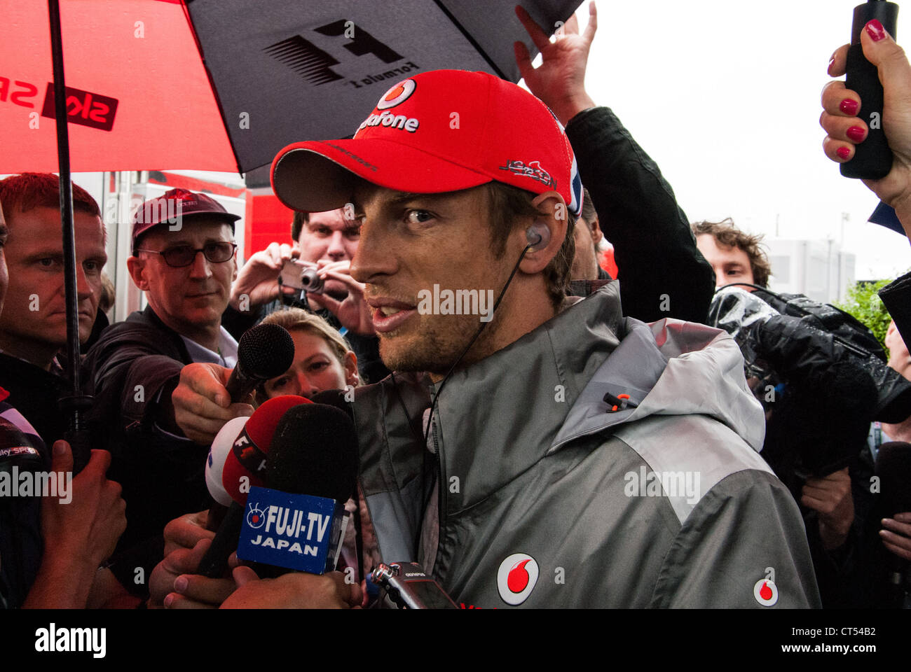 Jenson Button. British Formula 1 Grand Prix, Silverstone, 2012 Stock