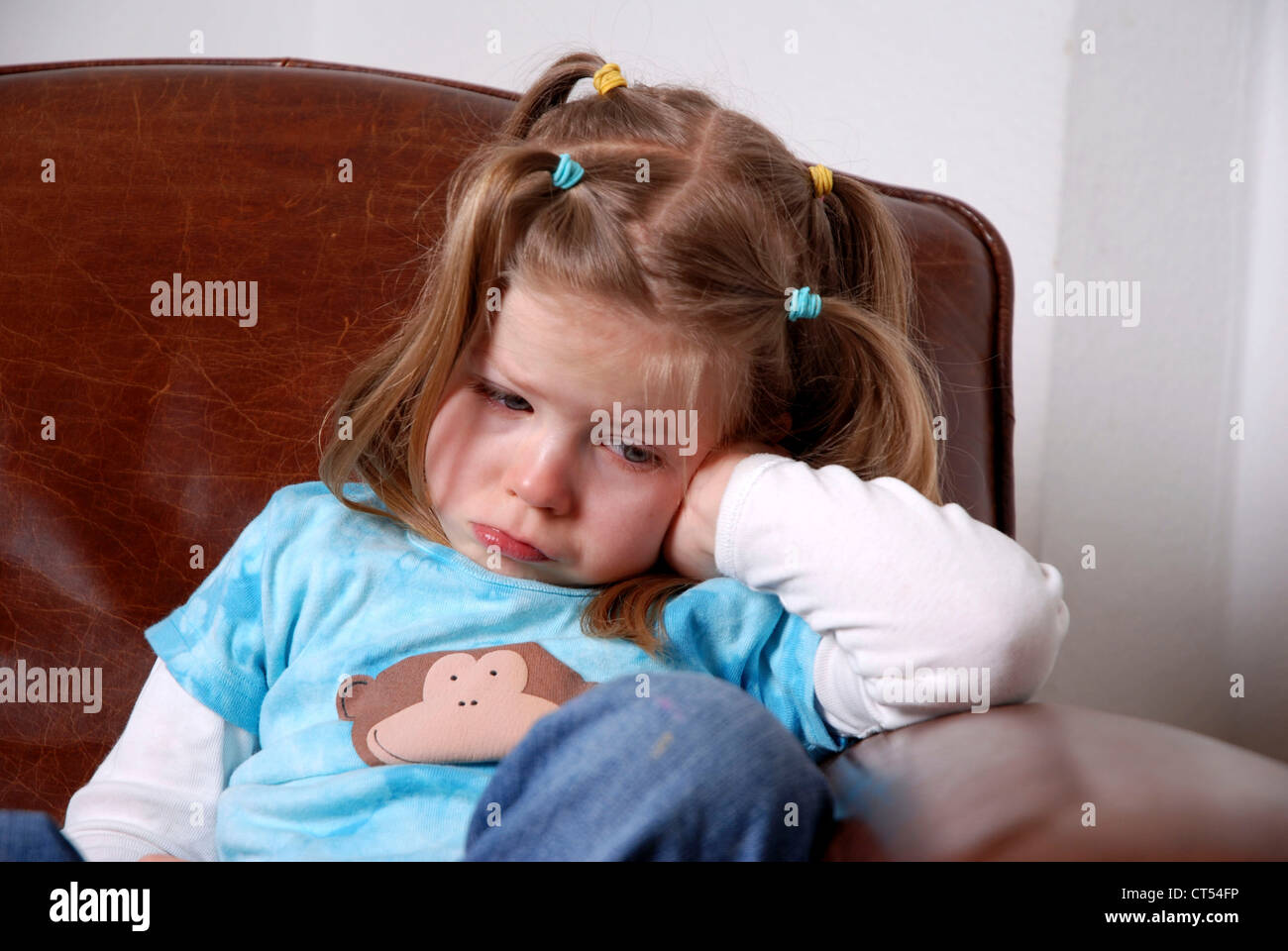 3-5 YEARS OLD CHILD CRYING Stock Photo