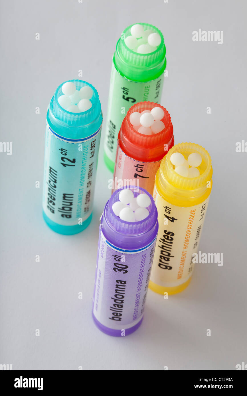 HOMEOPATHY Stock Photo