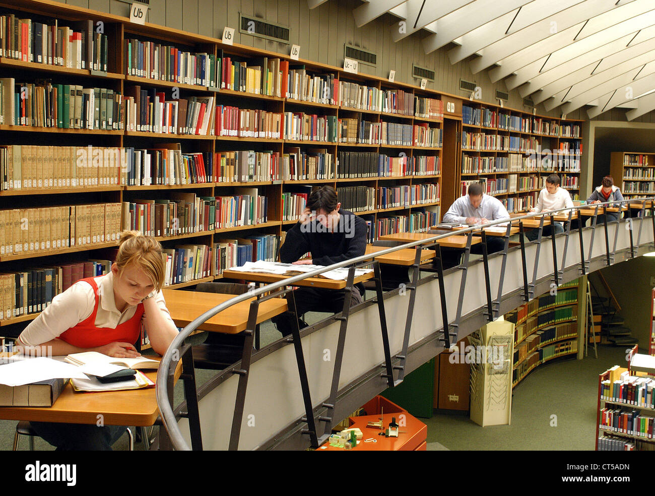 Library of the Albert-Ludwigs-University in Freiburg Stock Photo