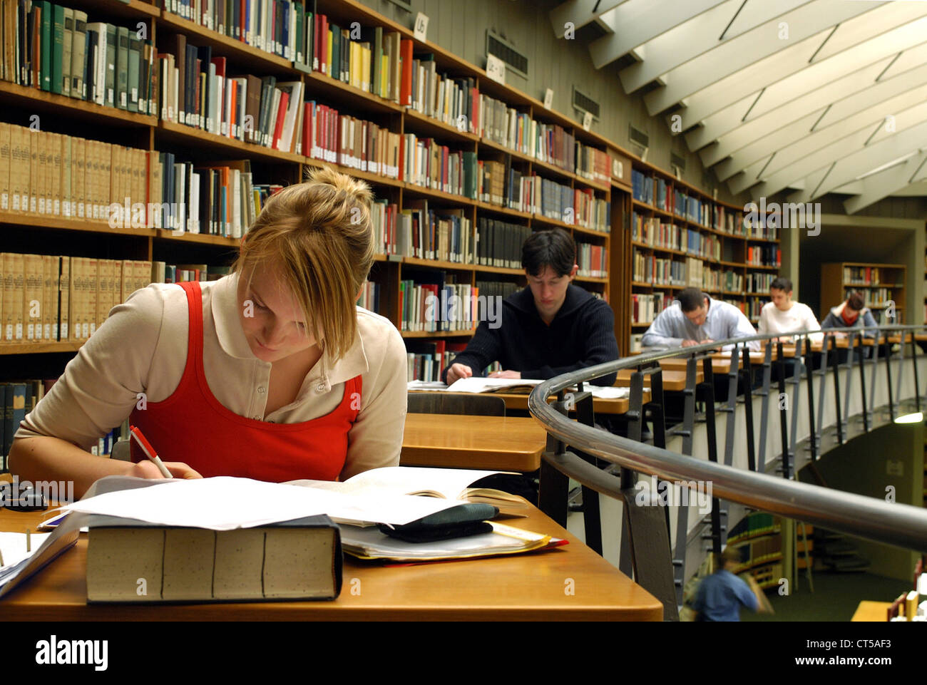 Library of the Albert-Ludwigs University in Freiburg Stock Photo