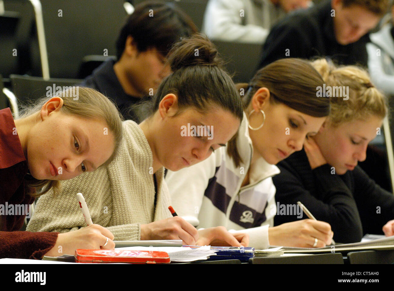 Lecture at the Audi Max, Albert-Ludwigs-University in Freiburg Stock Photo