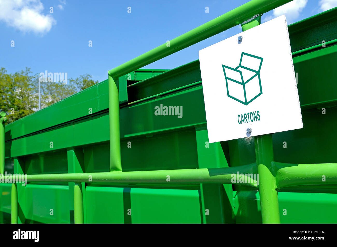 Cardboard recycling container hires stock photography and images Alamy