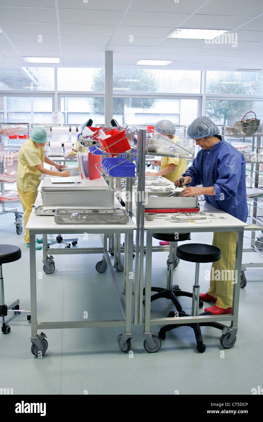 STERILIZATION OF MED. EQUIPMENT Stock Photo