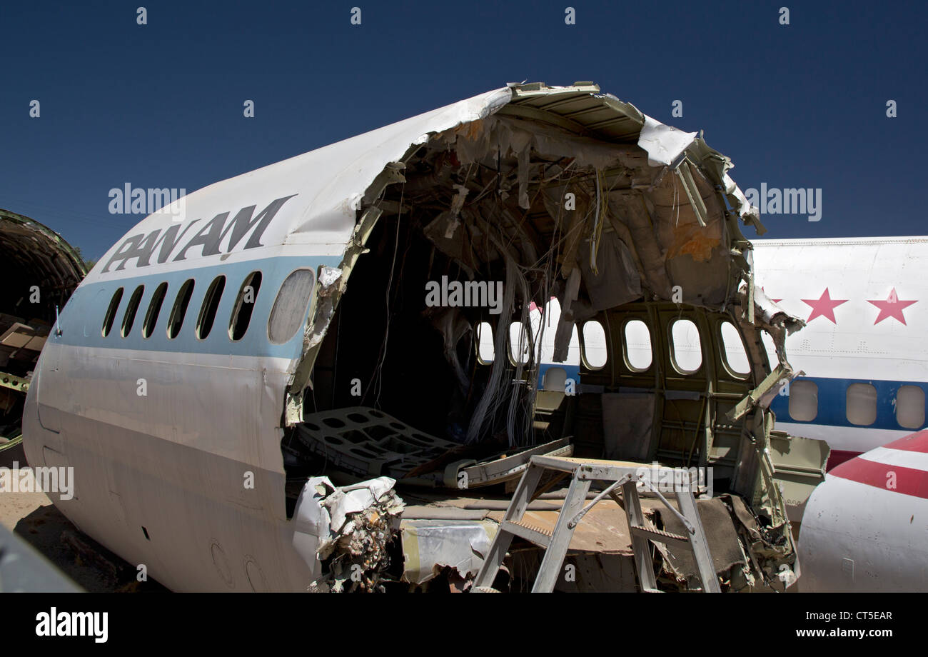 Airplane scrapyard hires stock photography and images Alamy