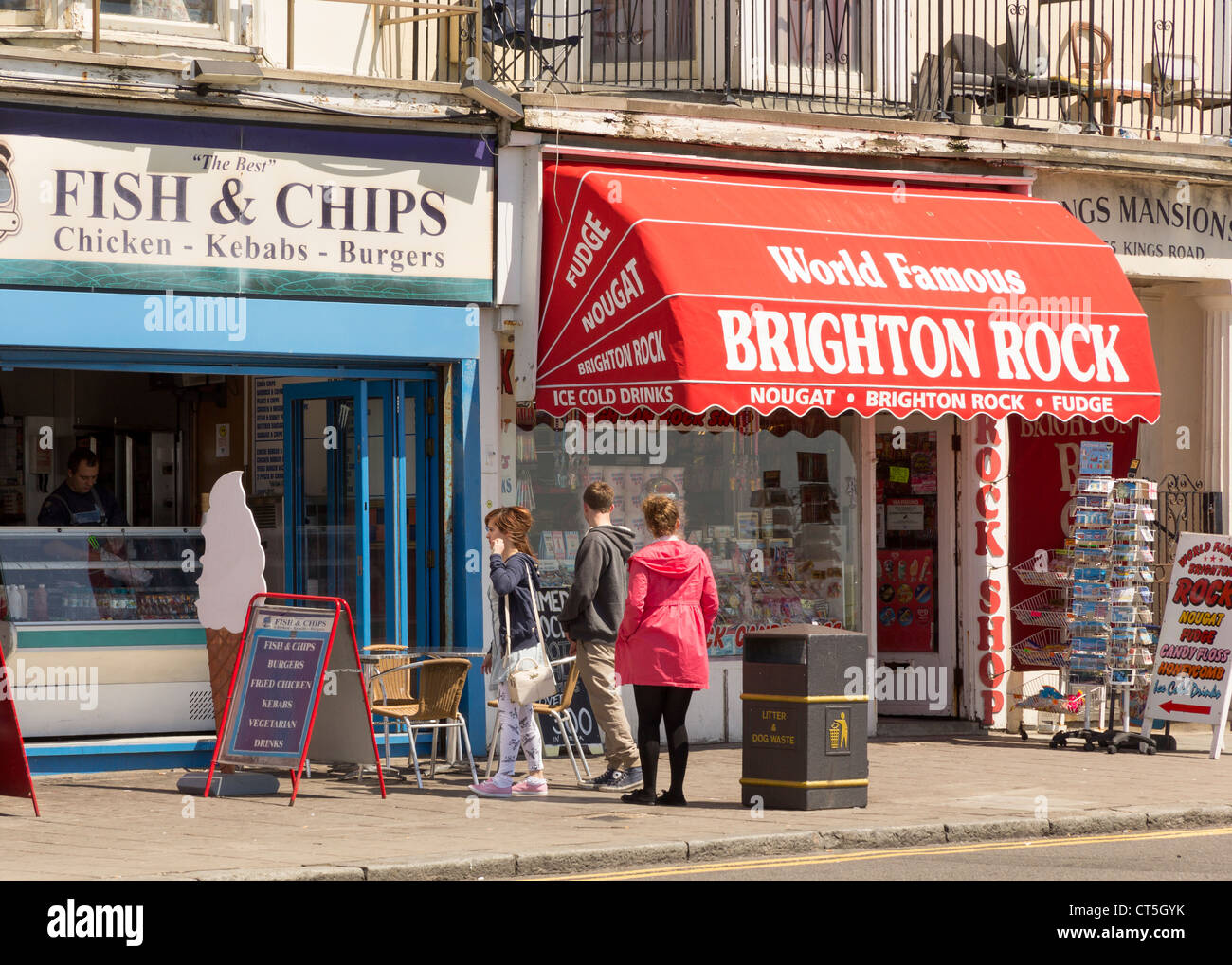 Brighton seafront shops hires stock photography and images Alamy