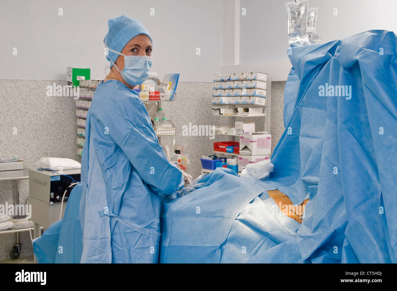 CAROTID, SURGERY Stock Photo