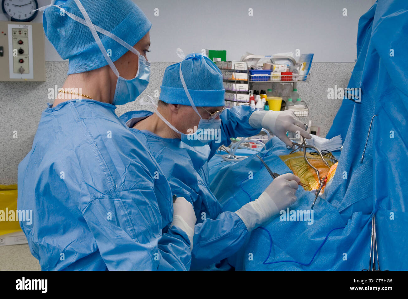 CAROTID, SURGERY Stock Photo