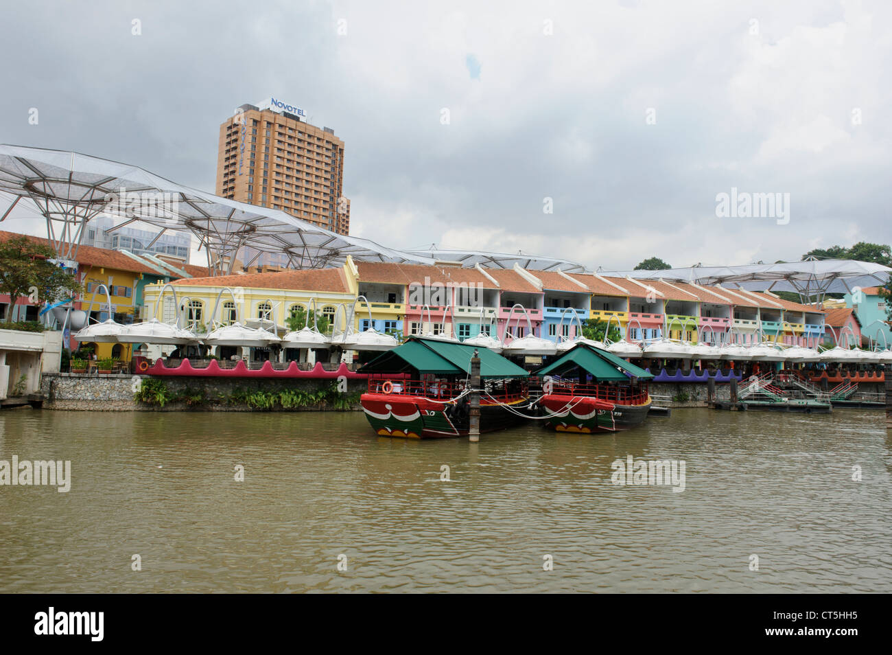 Clarke Quay, Singapore, Southeast Asia. Stock Photo