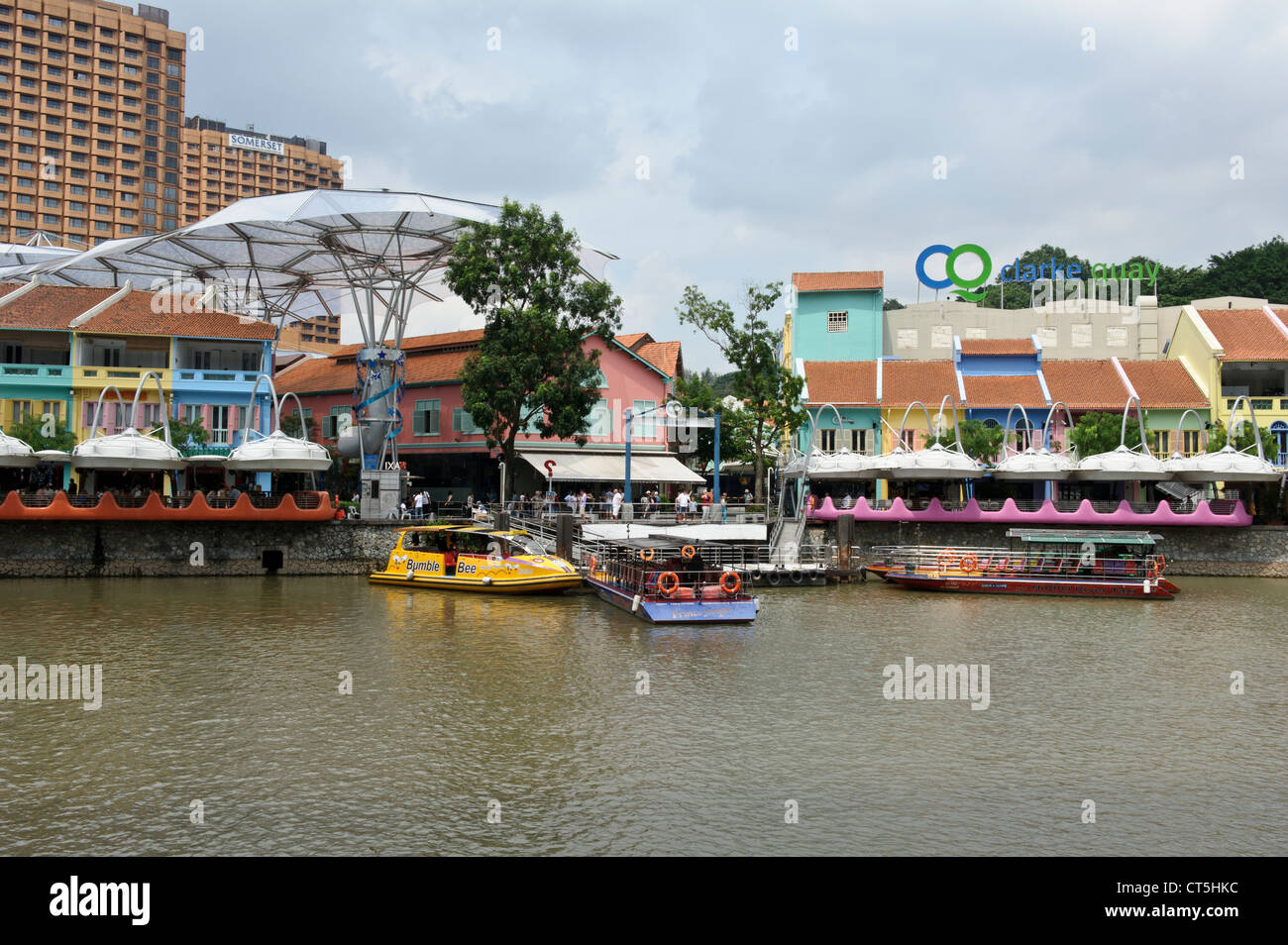 Clarke Quay, Singapore, Southeast Asia. Stock Photo