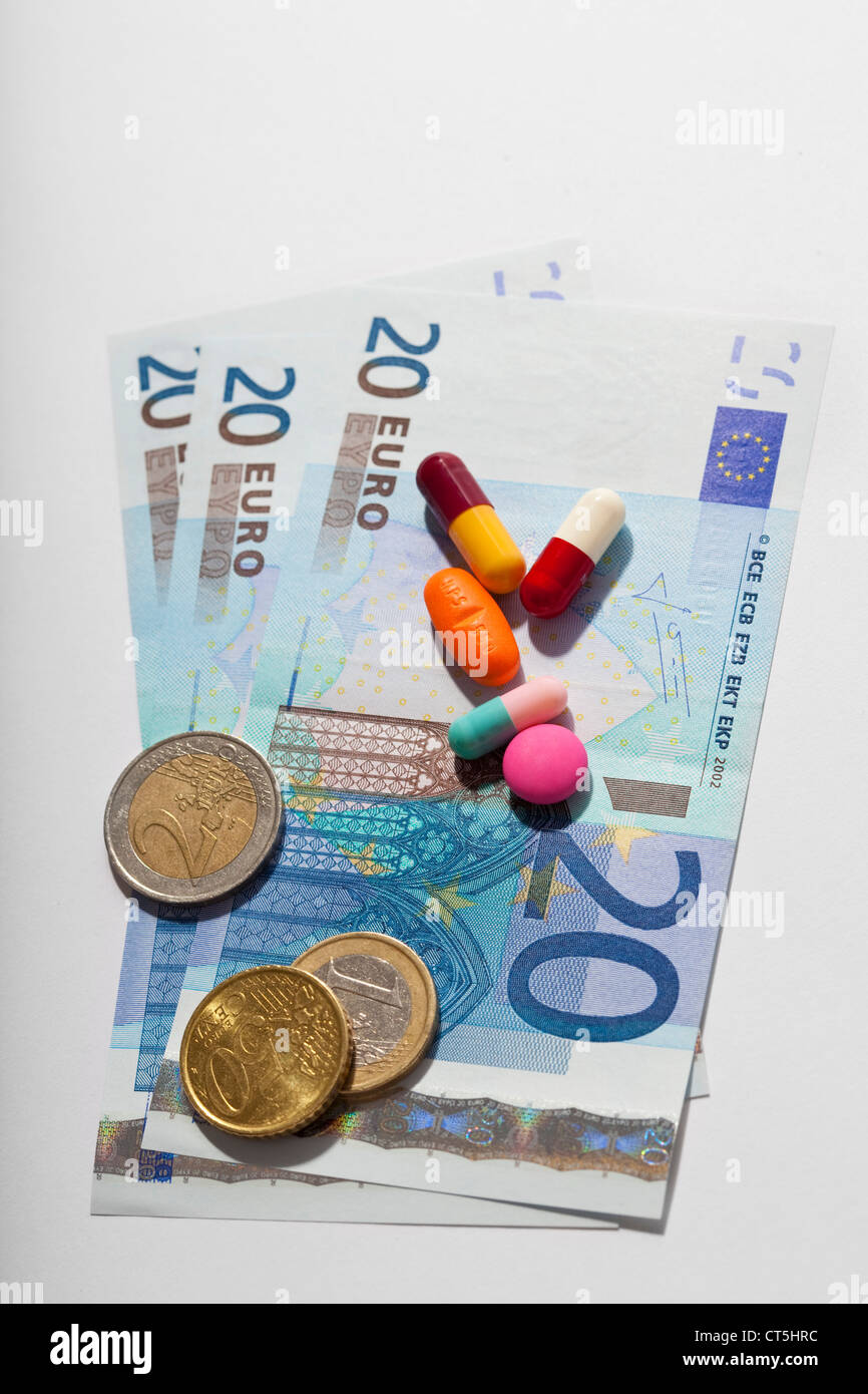 COST OF DRUGS Stock Photo