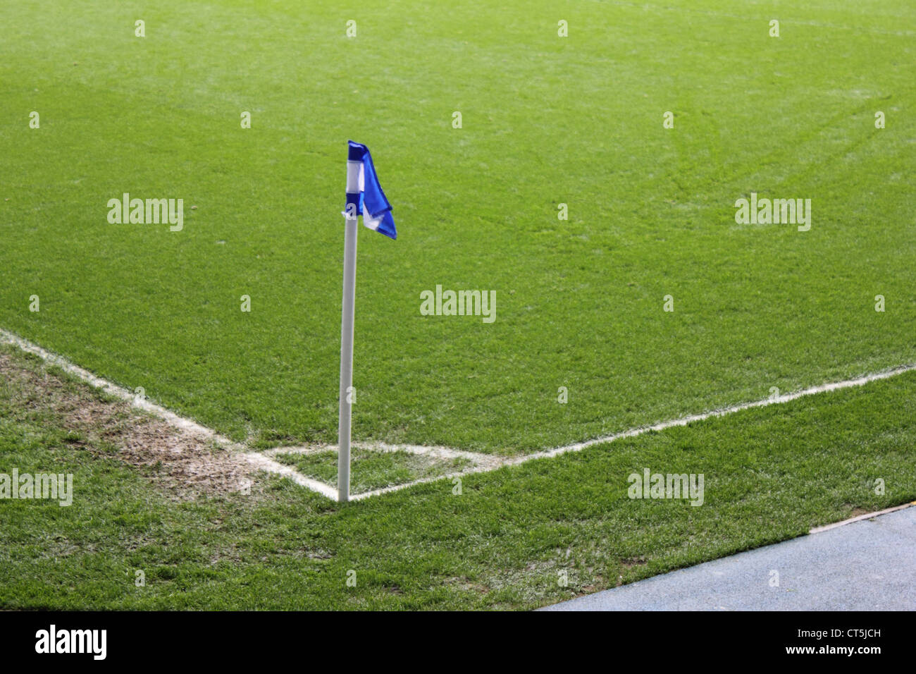 Blue corner flag hires stock photography and images Alamy