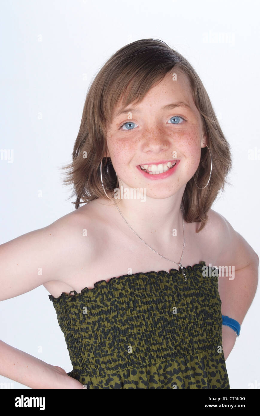 PORTRAIT OF ADOLESCENT GIRL Stock Photo - Alamy