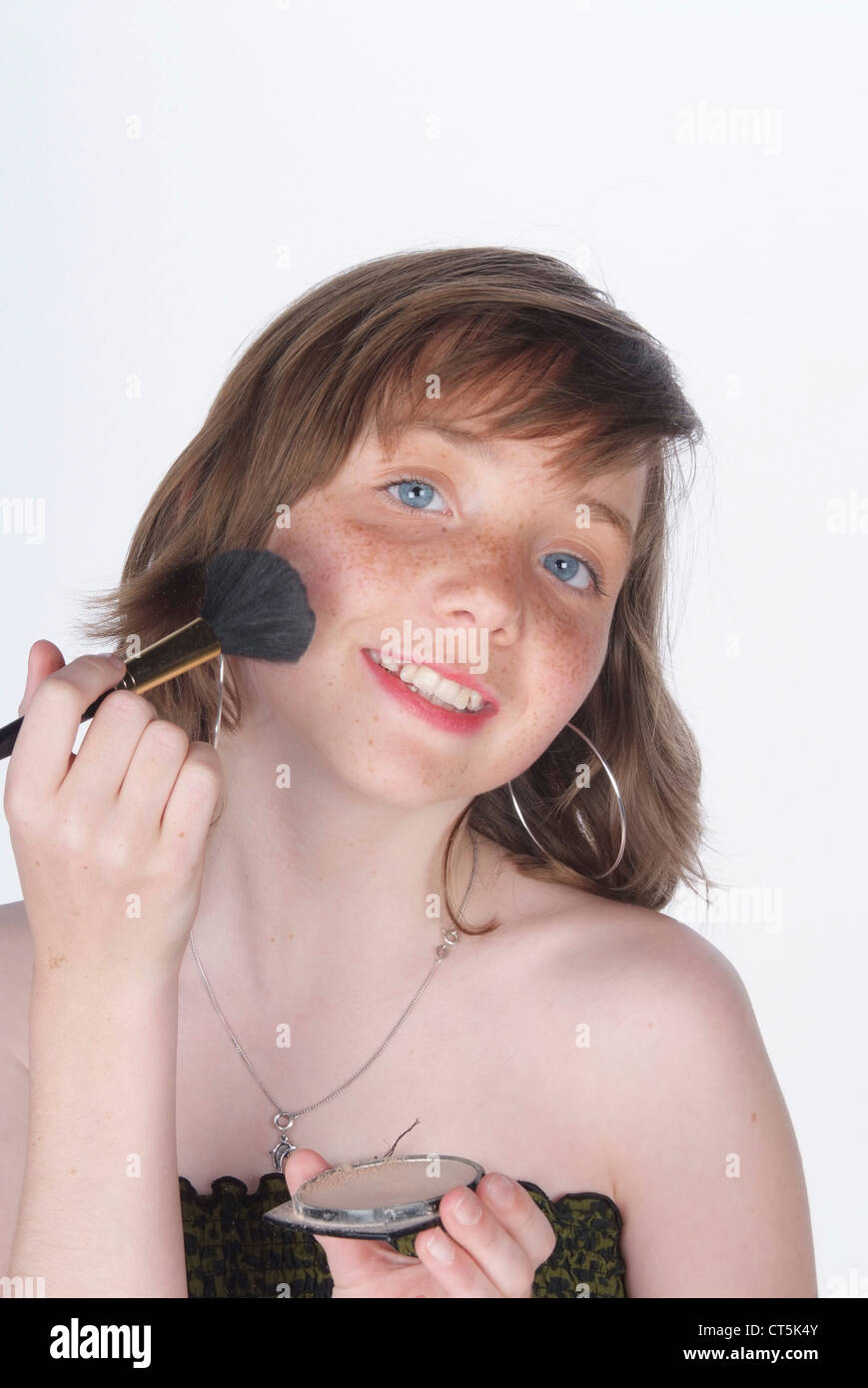 Teens Putting On Makeup High Resolution Stock Photography and Images ...