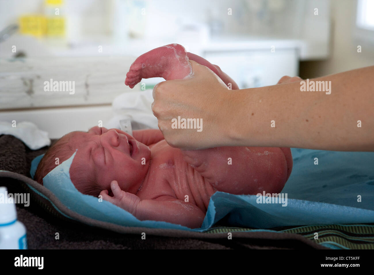 NEWBORN BABY HYGIENE Stock Photo Alamy