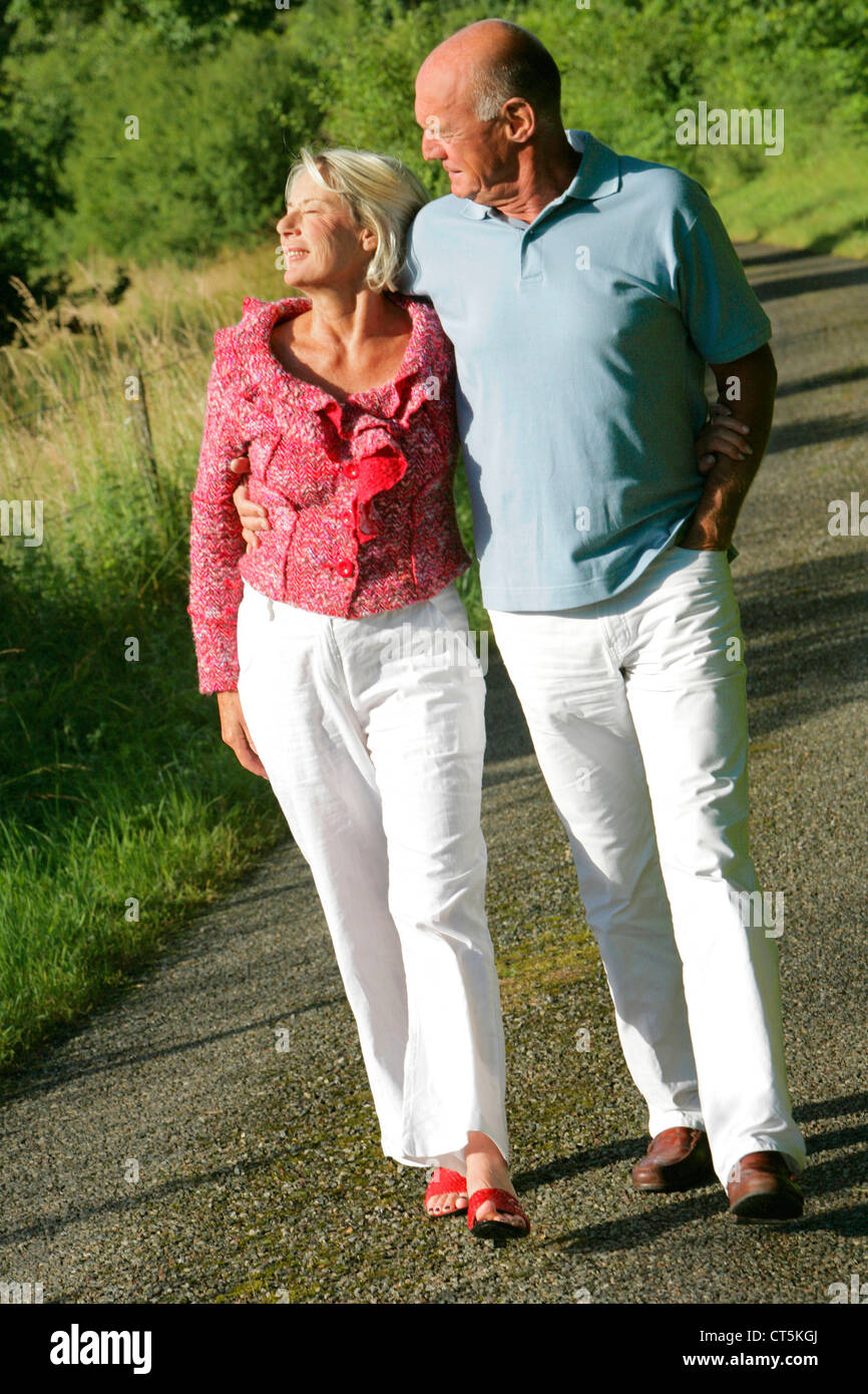 COUPLE IN THEIR 50S, OUTSIDE Stock Photo - Alamy